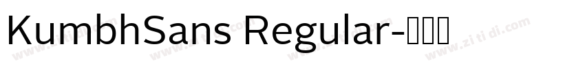 KumbhSans Regular字体转换